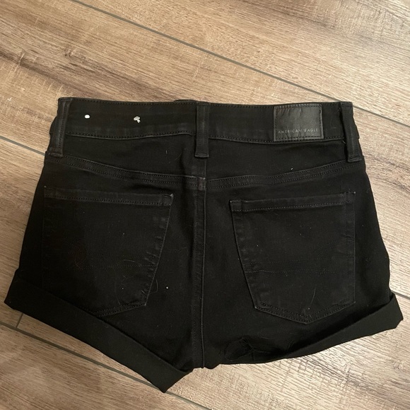Black American Eagle Jean Shorts - Picture 3 of 5